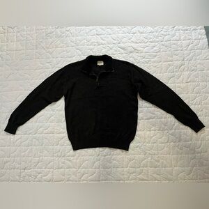 Field & Stream Black 1/4 Zip-Up Sweater